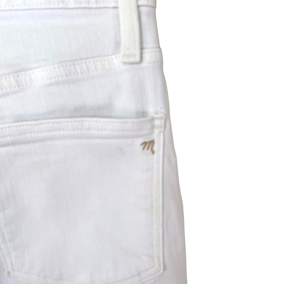 MADEWELL 10" High-Rise Skinny Jeans in Pure White - Picture 9 of 13